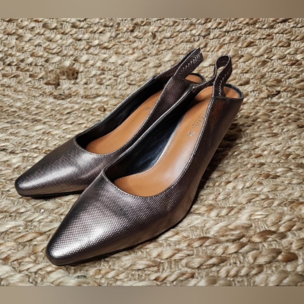 Patrizia By Spring Step Comfort Women’s Rose Gold heels Size 6.5 US, 37 EU